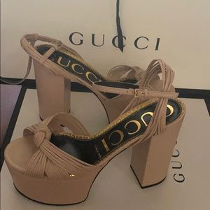 Gucci platform heels